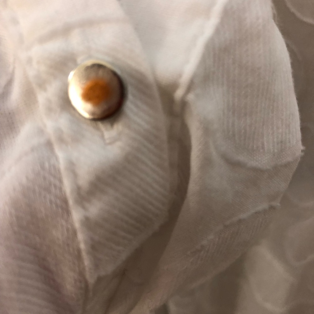 Liz Claiborne Womens 100% cotton white top - Picture 5 of 9